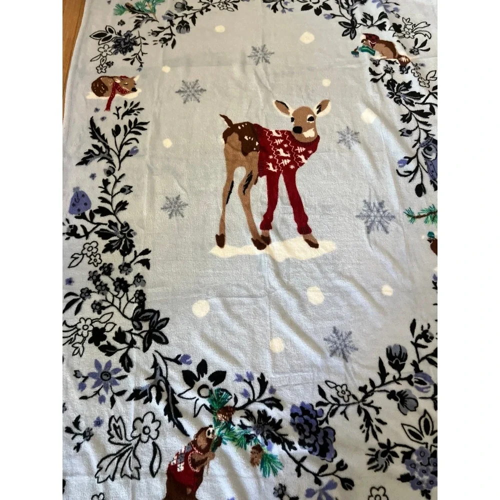 Vera Bradley Throw Blanket in Merry Mischief Snow Day